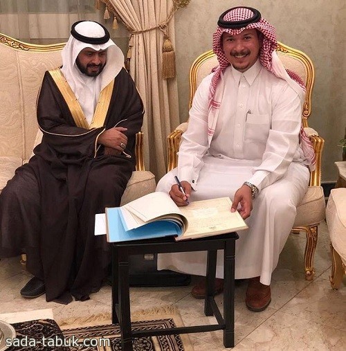 رجل الأعمال أحمد عطية الحارثي يحتفل بعقد قران ابنه فهد
