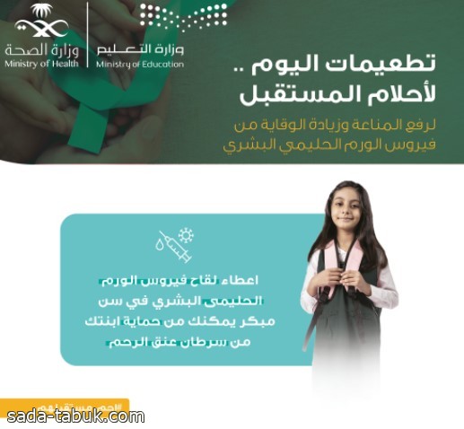 الصحة: لقحوا بناتكم ضد الورم الحليمي