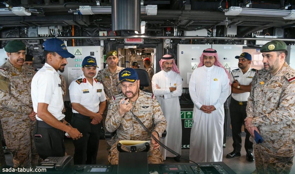 القوات البحرية تستقبل سفينة جلالة الملك «الجبيل» لدى وصولها قاعدة الملك فيصل البحرية بالأسطول الغربي