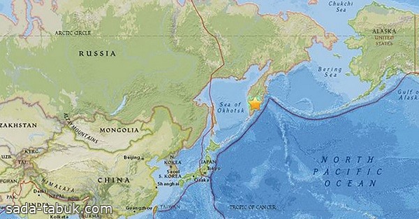 زلزال بقوة 6.6 درجات يضرب الساحل الشرقي لكامشاتكا الروسية