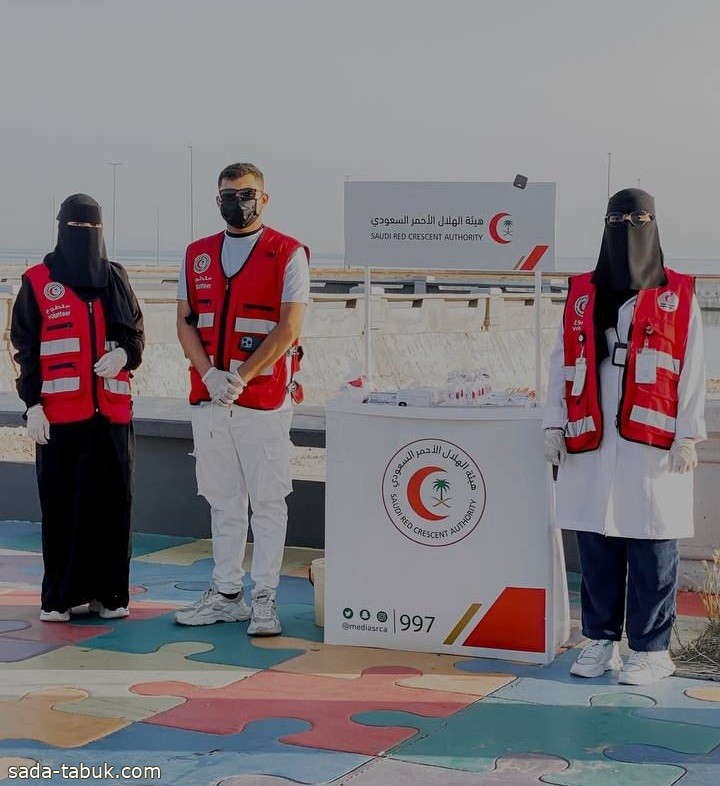 هيئة الهلال الأحمر السعودي بمحافظة ضباء تنظم فعالية اعطي للسكر جرعة مشي