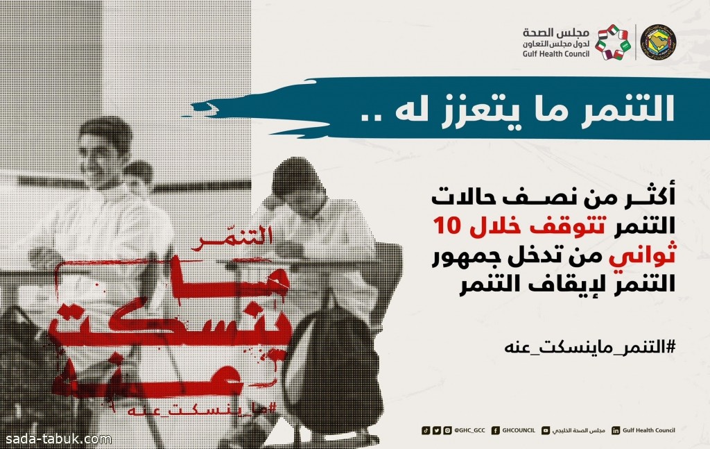 مجلس الصحة الخليجي يطلق حملة " التنمر ما ينسكت عنه "