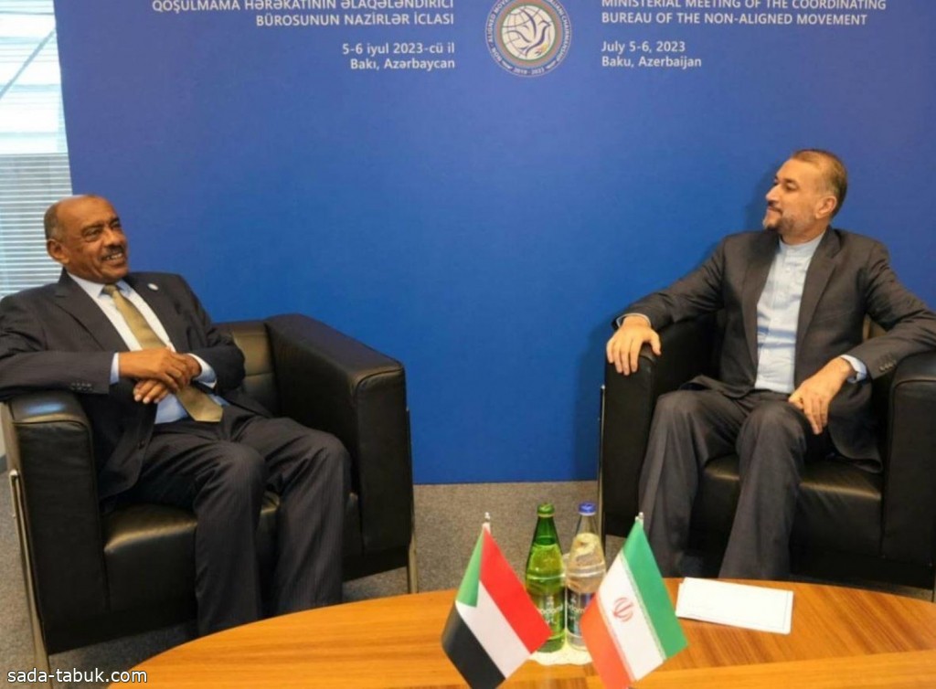 وزيرا الخارجية الإيراني والسوداني يناقشان استئناف العلاقات