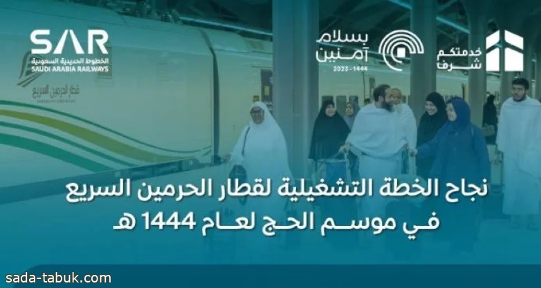 "سار" : قطار الحرمين ينقل أكثر من 750 ألف مسافر في موسم الحج