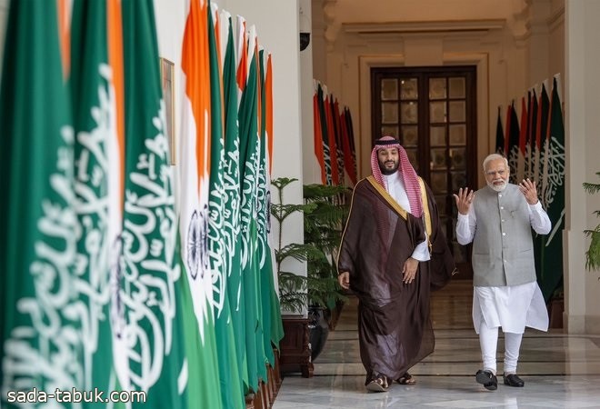 سمو ولي العهد ورئيس وزراء الهند يشهدان توقيع أكثر من 20 اتفاقية بين البلدين