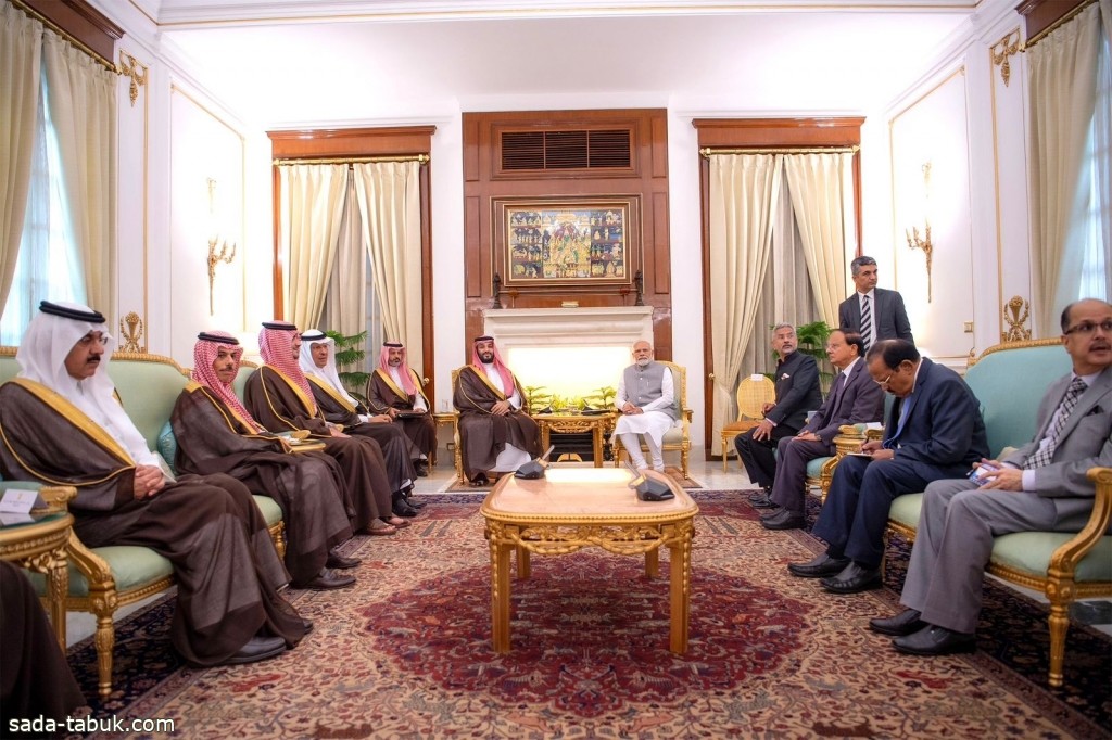 سمو ولي العهد : نعمل على تحقيق إنجازات واعدة في مجلس الأعمال السعودي الهندي