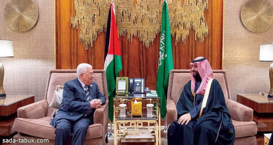 سمو ولي العهد يؤكد للرئيس عباس أن المملكة ستواصل وقوفها إلى جانب الشعب الفلسطيني