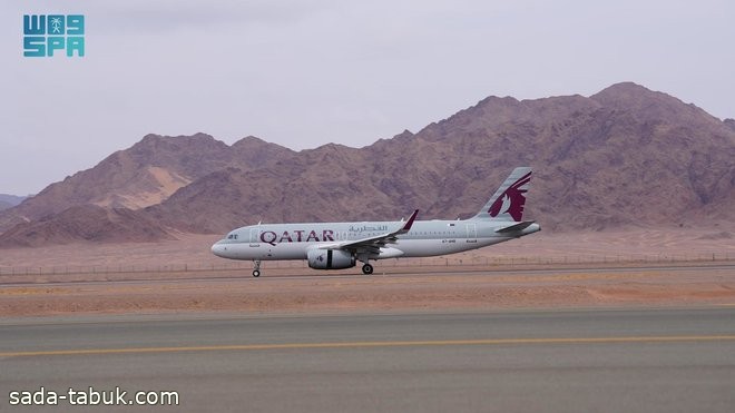 مطار العلا الدولي يستقبل أولى الرحلات المباشرة القادمة من الدوحة