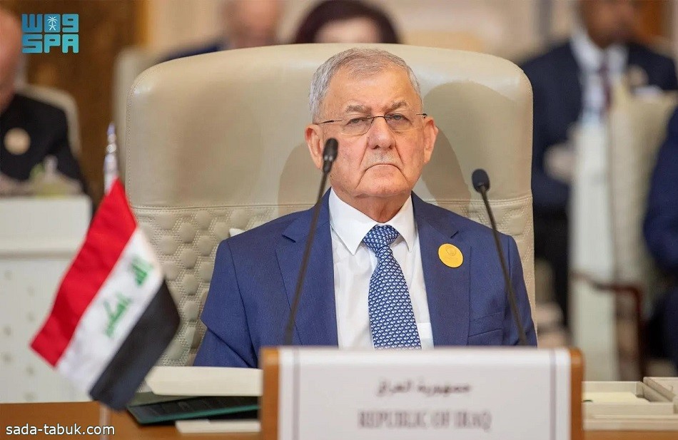 الرئيس العراقي : نرفض سياسات الانتقام والعقاب الجماعي التي ينتهجها المحتل بحق شعب فلسطين