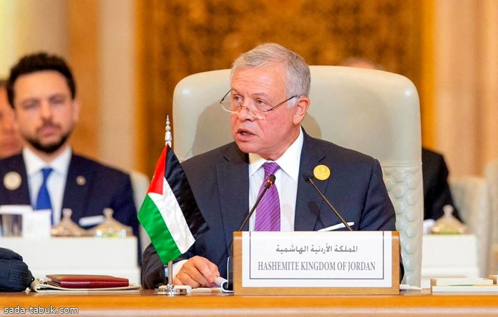 ملك الأردن : إسرائيل ترفض السلام على أساس حل الدولتين