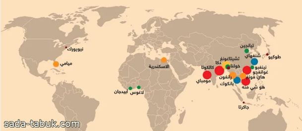 برنامج الأمم المتحدة الإنمائي يصدر خريطة توضح المناطق المعرضة لخطر الفيضانات في العالم