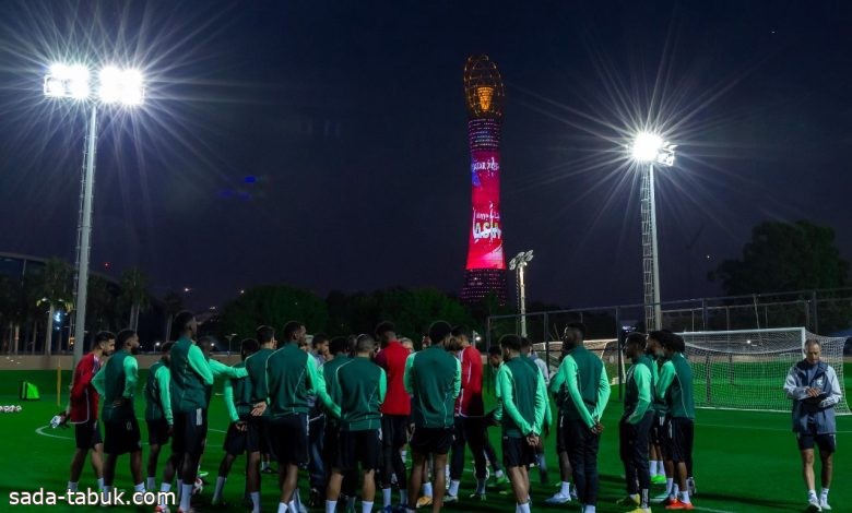 على ملعب خليفة الدولي.. الأخضر يكمل جاهزيته لمواجهة عُمان في افتتاح كأس آسيا