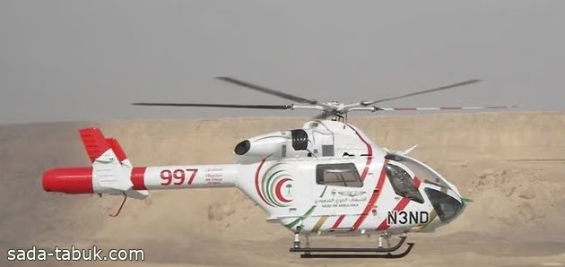 الإسعاف الجوي ينقل مواطنًا من منطقة صحراوية لقسم الطوارئ بـ سكاكا