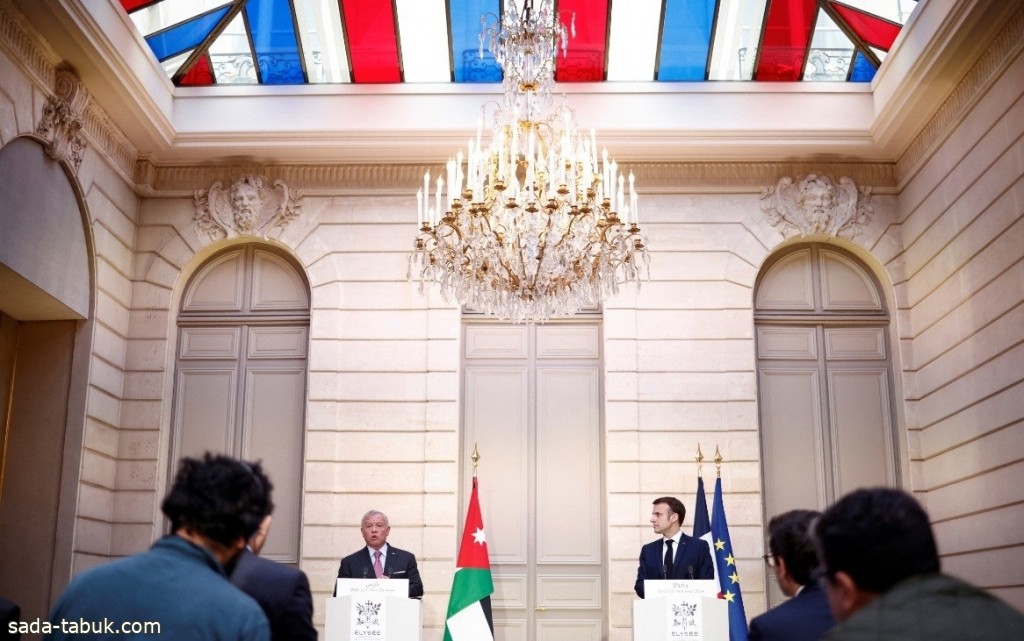 ملك الأردن من باريس : الهجوم الإسرائيلي على رفح سيكون له عواقب كارثية لا يمكن قبولها