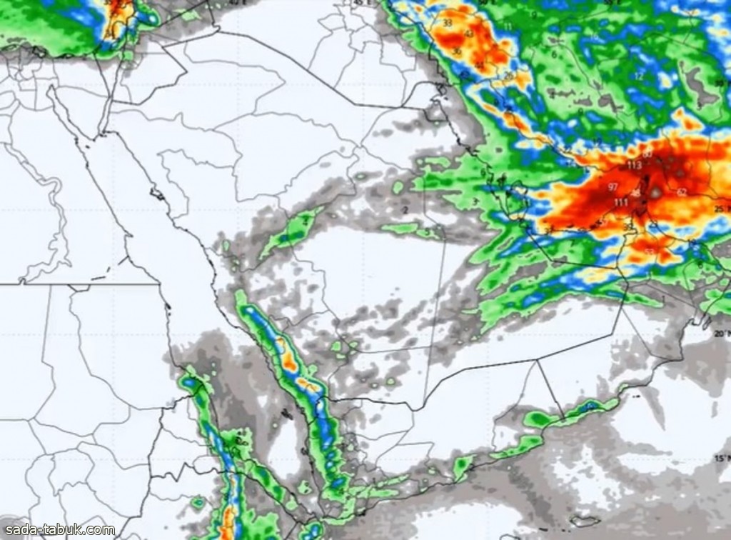 تشمل مناطق بالسعودية .. الجهني : أمطار غزيرة جدًّا متوقعة على الإمارات وعمان تتخطى الـ100 مل