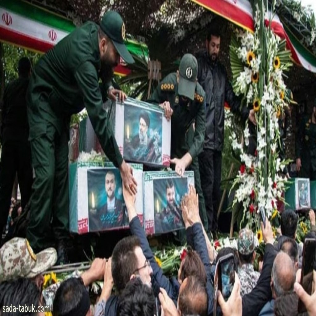 بدء مراسم تشييع جثامين الرئيس الإيراني ومرافقيه