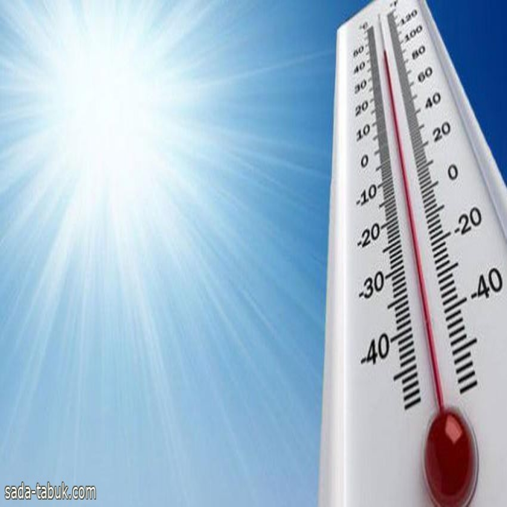 "الأرصاد" تكشف أعلى المدن تسجيلاً لدرجات الحرارة اليوم