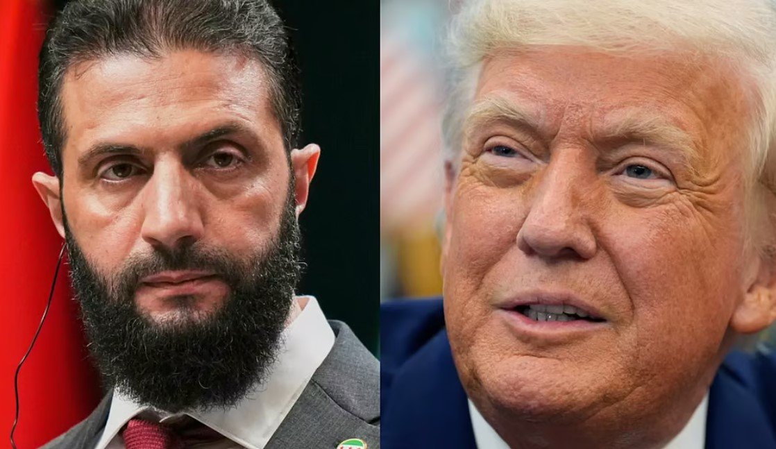 بدء لقاء ترامب مع الرئيس السوري أحمد الشرع في الرياض