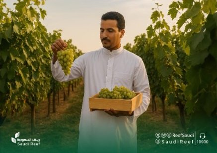 “ريف السعودية” يستعرض قصة نجاح مُلهمة لإنتاج عنبٍ محلي بالطائف