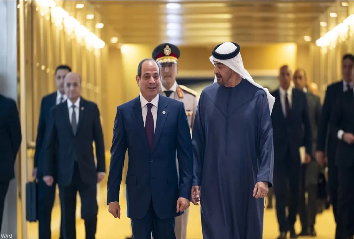 الرئيس الإماراتي يستقبل نظيره المصري في أبوظبي